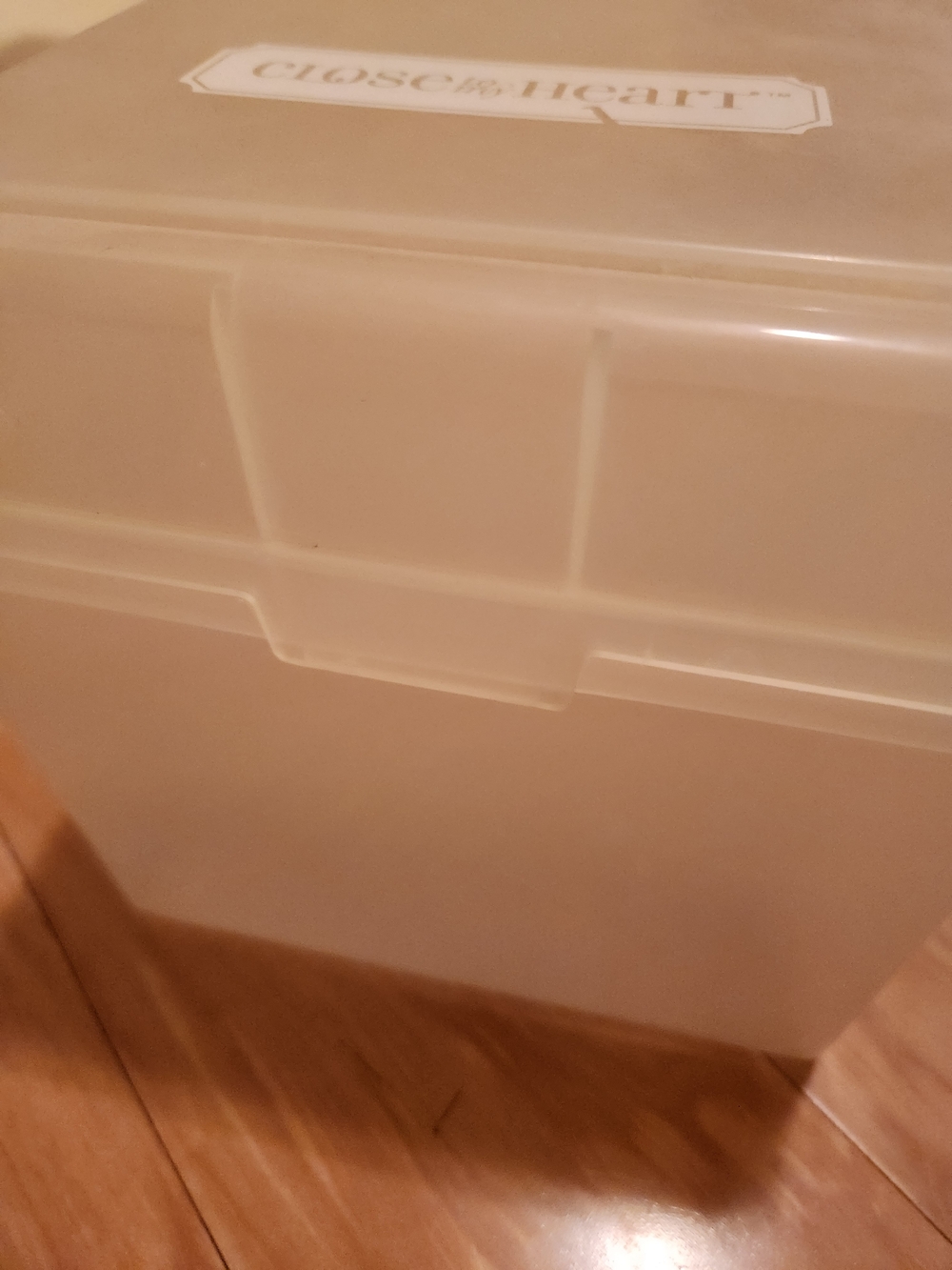 Cream Storage Box - Stackable Craft Organizer - Picture 2 of 5
